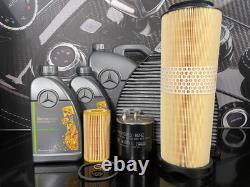 Véritable pack de service d'huile pour filtre à huile moteur diesel Mercedes-Benz W204 Classe C ZSER119