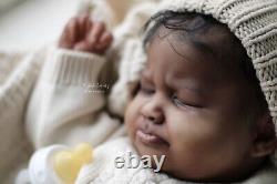 Vie Like Aa/ Biracial Reborn Baby Girl Sage Asleep Tellement Réaliste